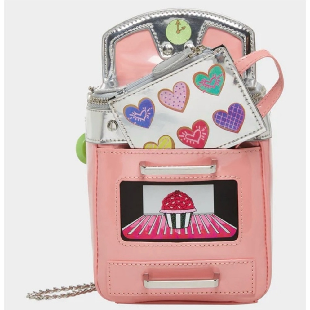 Betsey Johnson Pink Cupcake Crossbody Bag